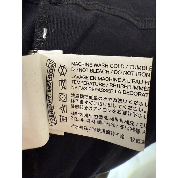 Chrome Hearts Long Sleeve Black T-Shirt With Pocket & Gothic Lettering Californi - Picture 6 of 15